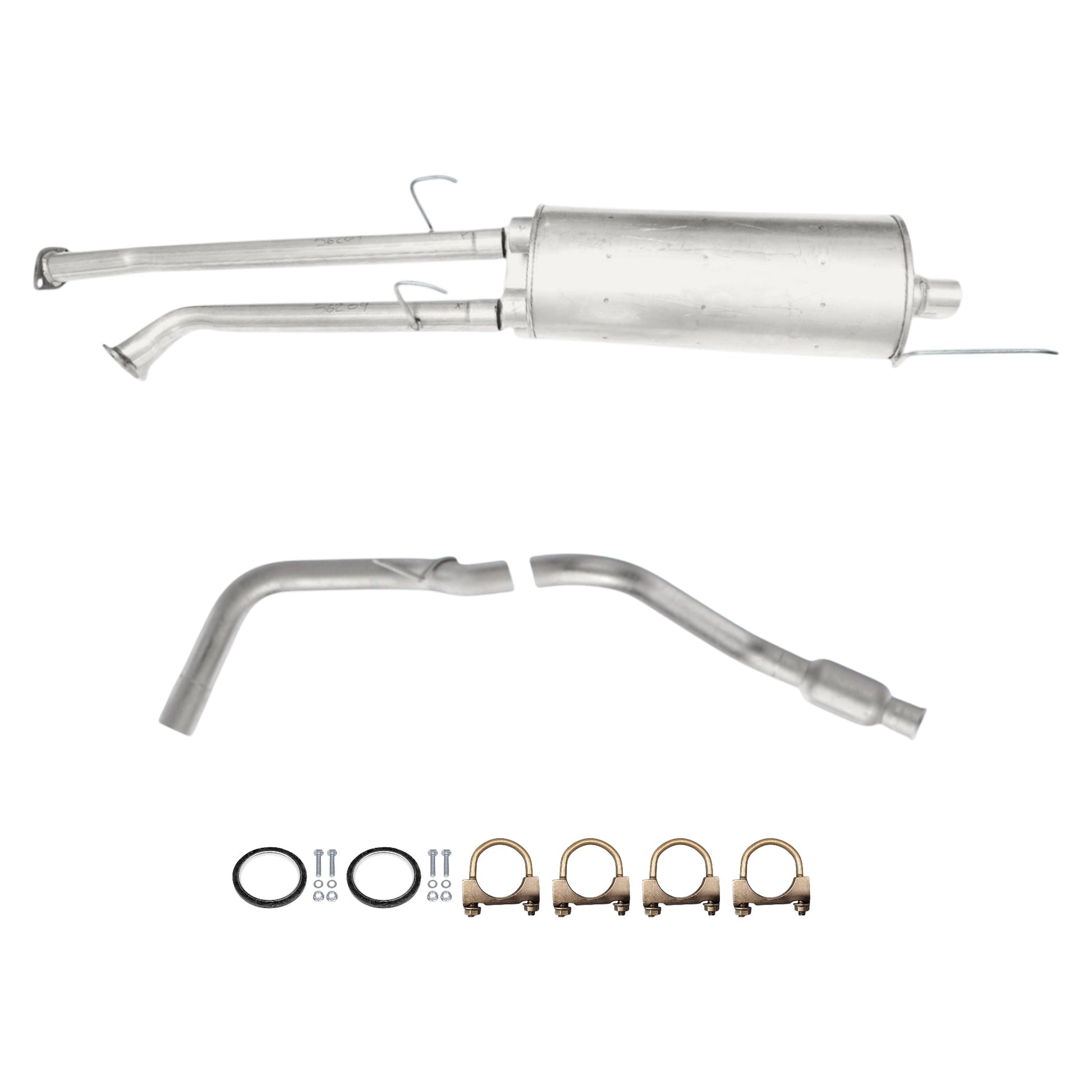 Toyota Tundra 5.7L (2007-2009) (145.7 Wheelbase) Muffler & Tail Pipe With Resonator