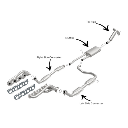 Toyota Tundra 5.7L (2010-2017) Full Exhaust (145.7" Wheel Base)