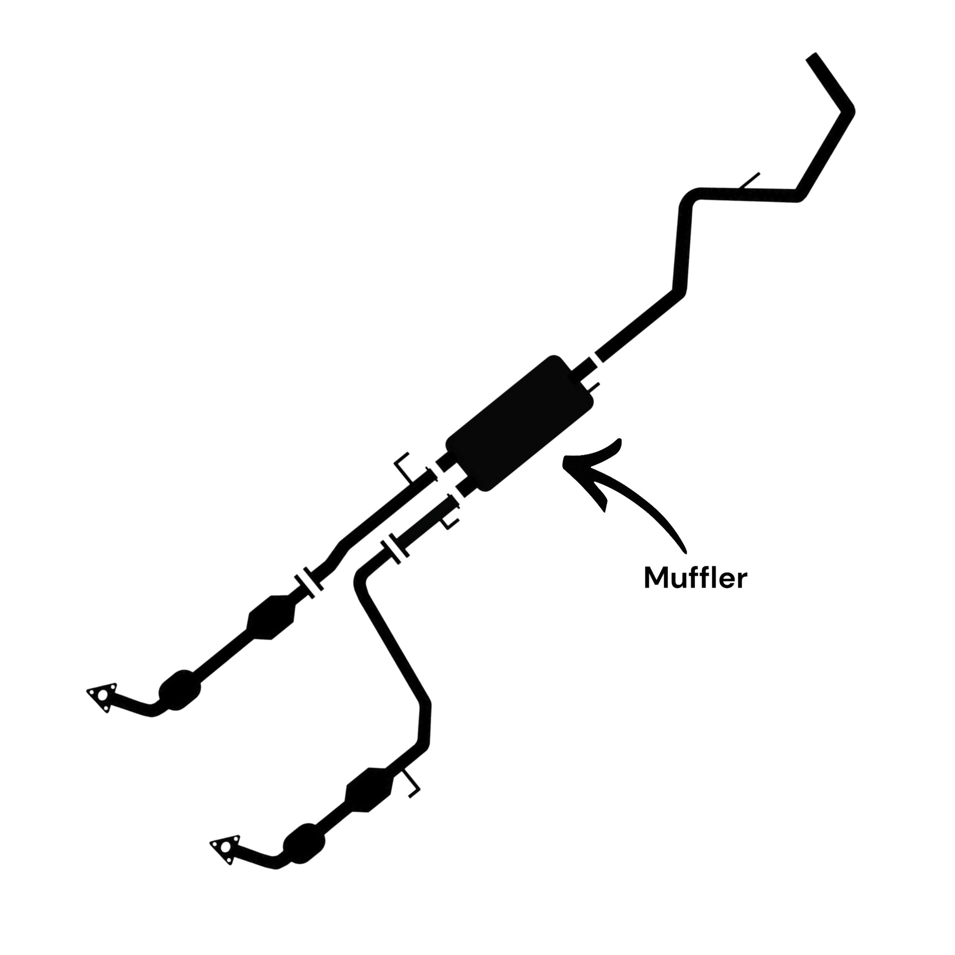 Toyota Tundra 5.7L (2010-2019) (145.7" Wheelbase) Muffler