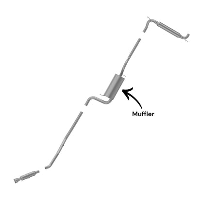 Chrysler Town & Country 3.3L (2005-2007) (Stow 'n Go Seats) Muffler