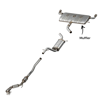 Volkswagen GTI 2.0L (2010-2014) Rear Muffler