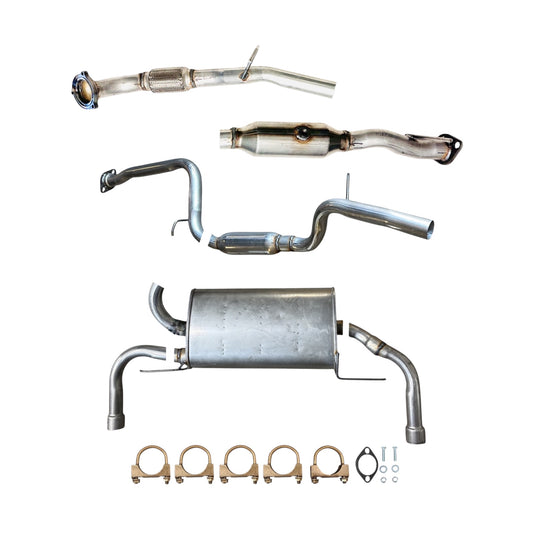 Volvo C70 2.5L Turbo (FWD Only) (2006-2010) Flex Pipe With Catalytic Converter, Resonator And Muffler