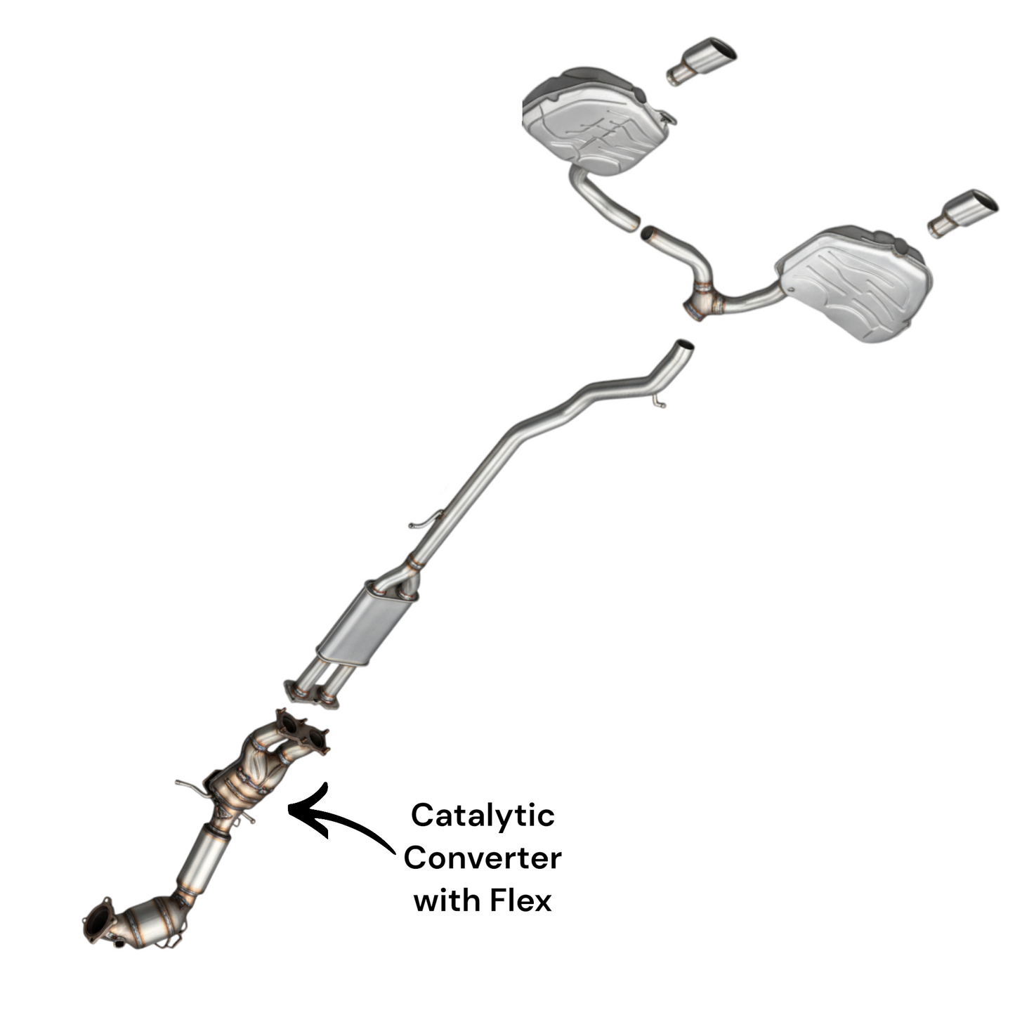 Convertisseur avec flexible pour Volvo S80 3.0L (2009-2015) (Turbo) (4x4)