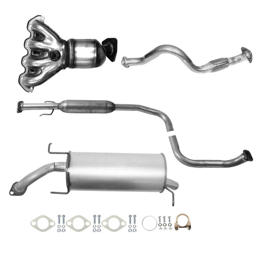 Pontiac G3 1.6L (2009) Manifold Converter, Flex Pipe, Resonator and Muffler