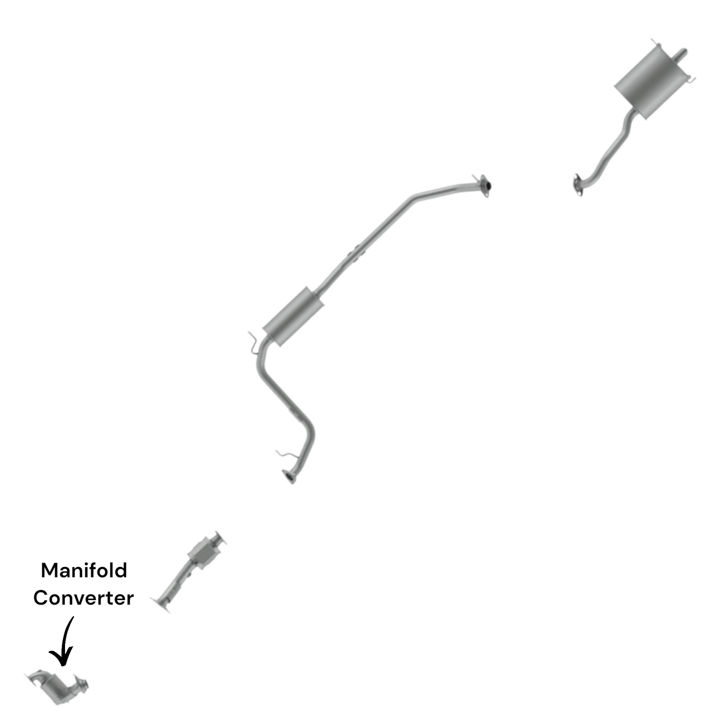 Honda Fit 1.5L (2015-2020) (Only for EX, EX-L, LX Sub-Models) Manifold Converter