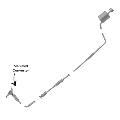Convertisseur de collecteur, tuyau flexible et silencieux pour Hyundai Sonata 2.4L (2015-2017)