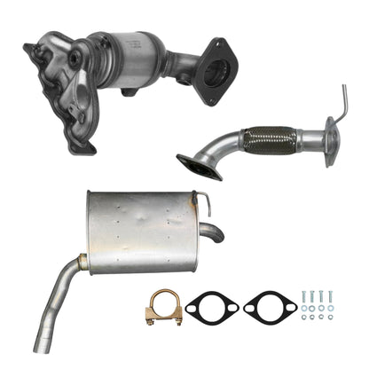 Hyundai Sonata 2.4L (2015-2017) Manifold Converter, Flex Pipe and Muffler
