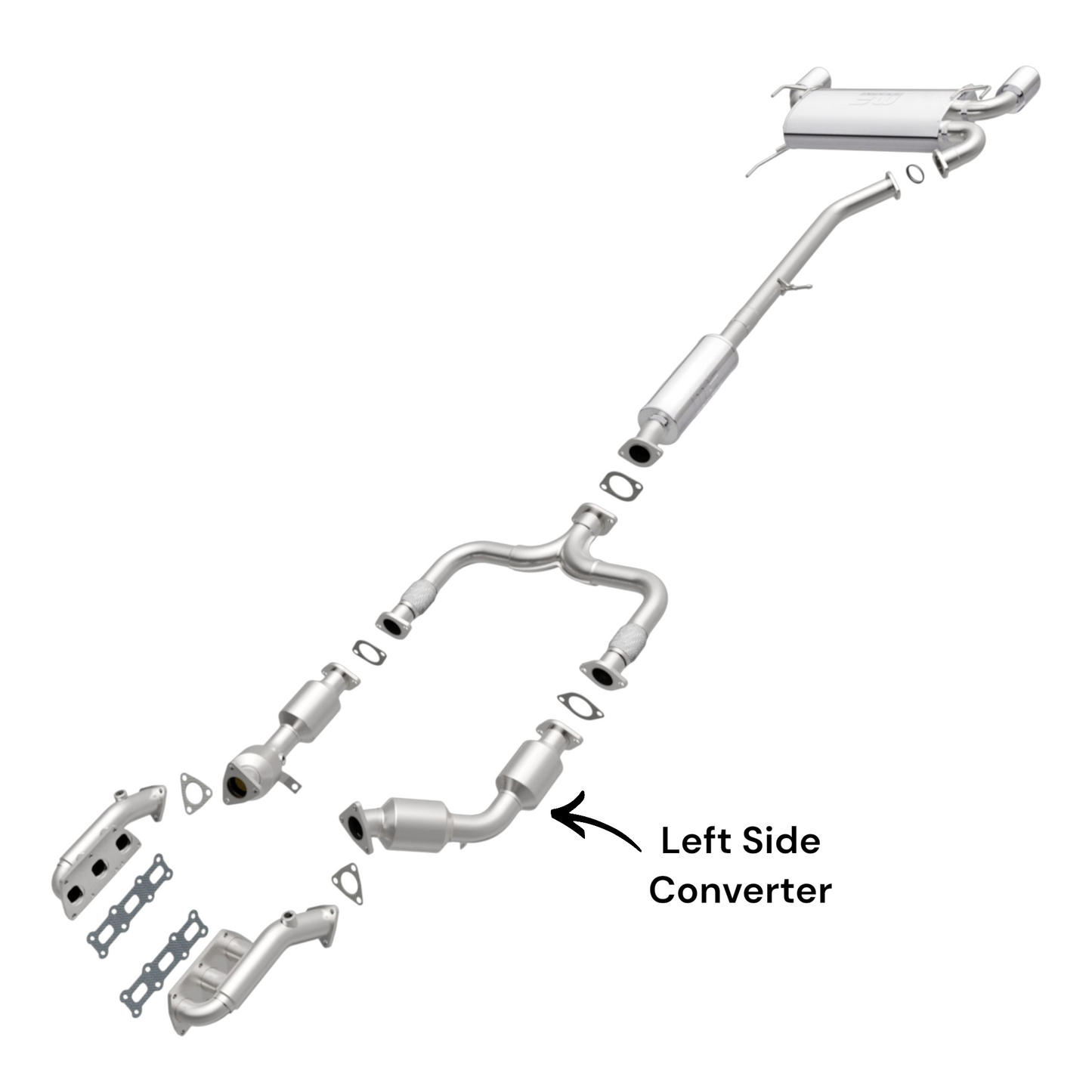 Nissan 350Z 3.5L (2007-2008) (RWD) Left Side Converter