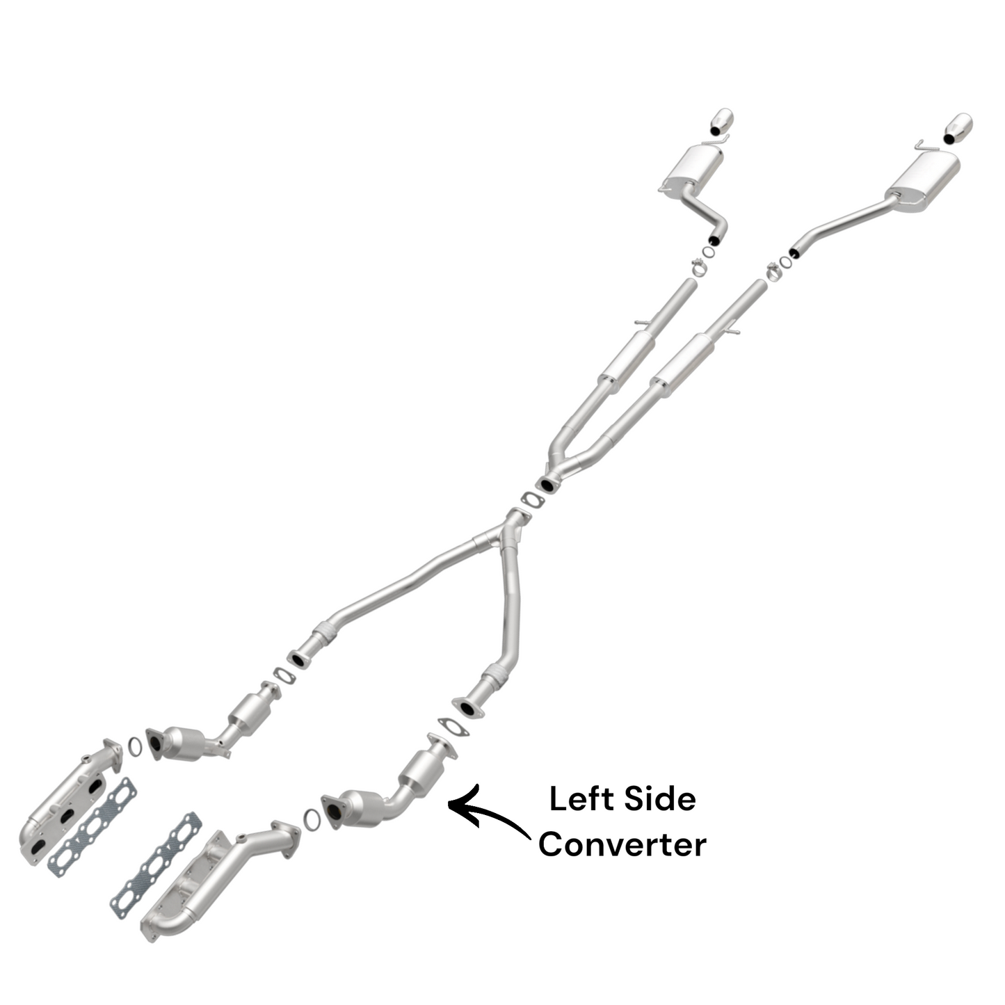 INFINITI G35 3.5L (2007-2008) (RWD) & (AWD only for X sub-model) Left Side Converter