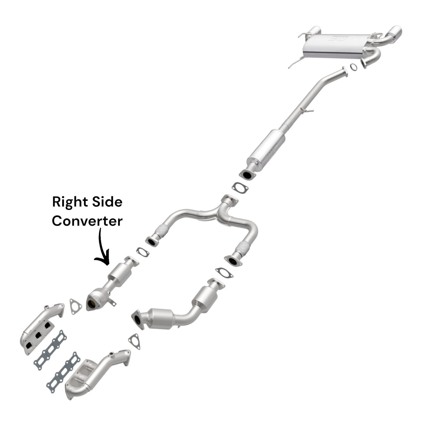 Nissan 350Z 3.5L (2007-2008) (RWD) Right Side Converter