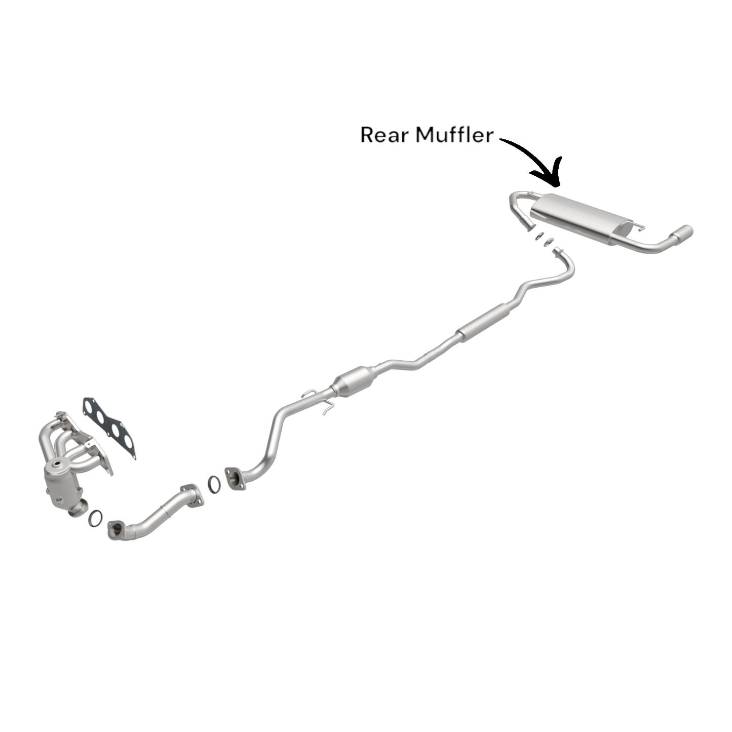 Pontiac Vibe 1.8L (2003-2006) AWD Rear Muffler
