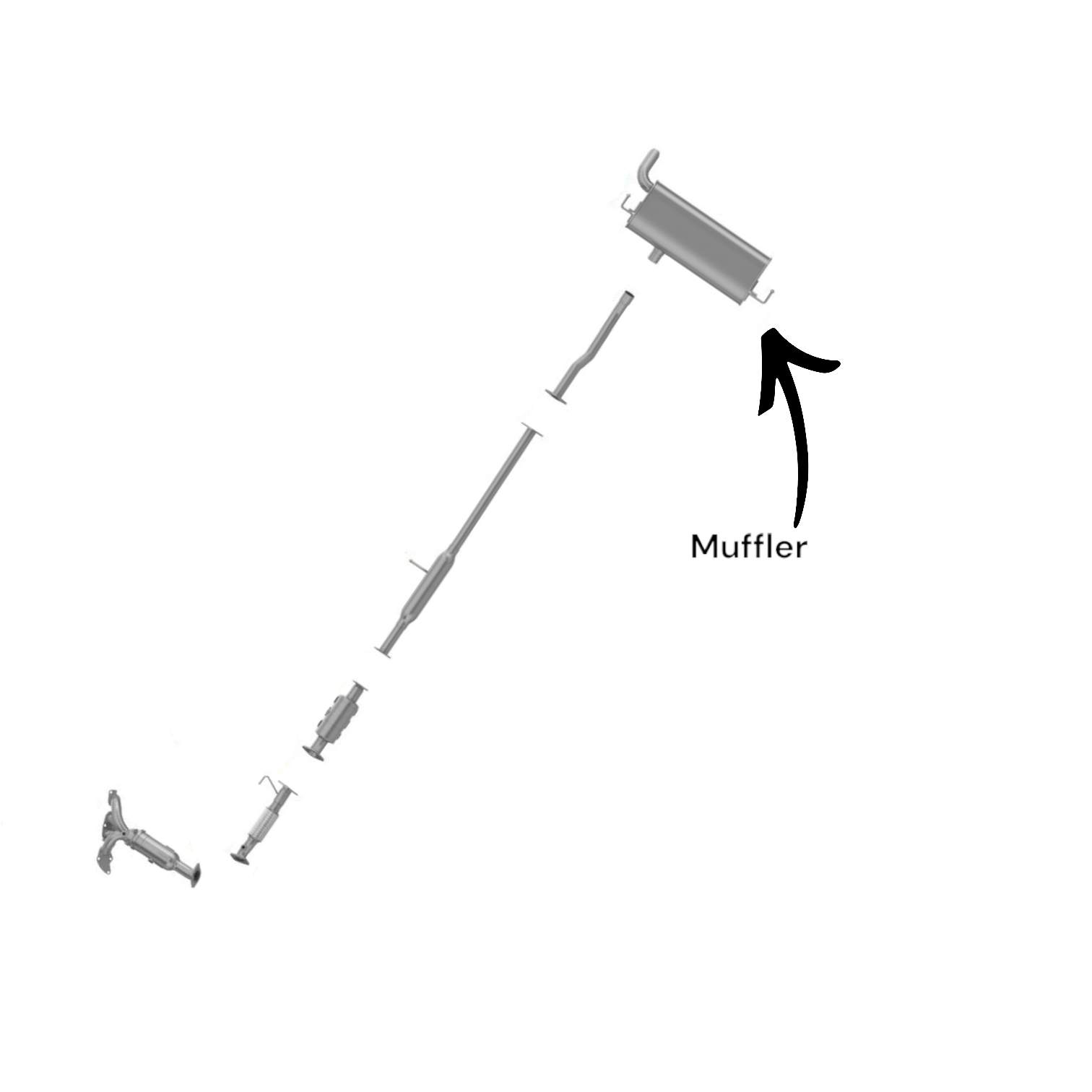 Hyundai Tucson 2.0L (2011-2013) Muffler