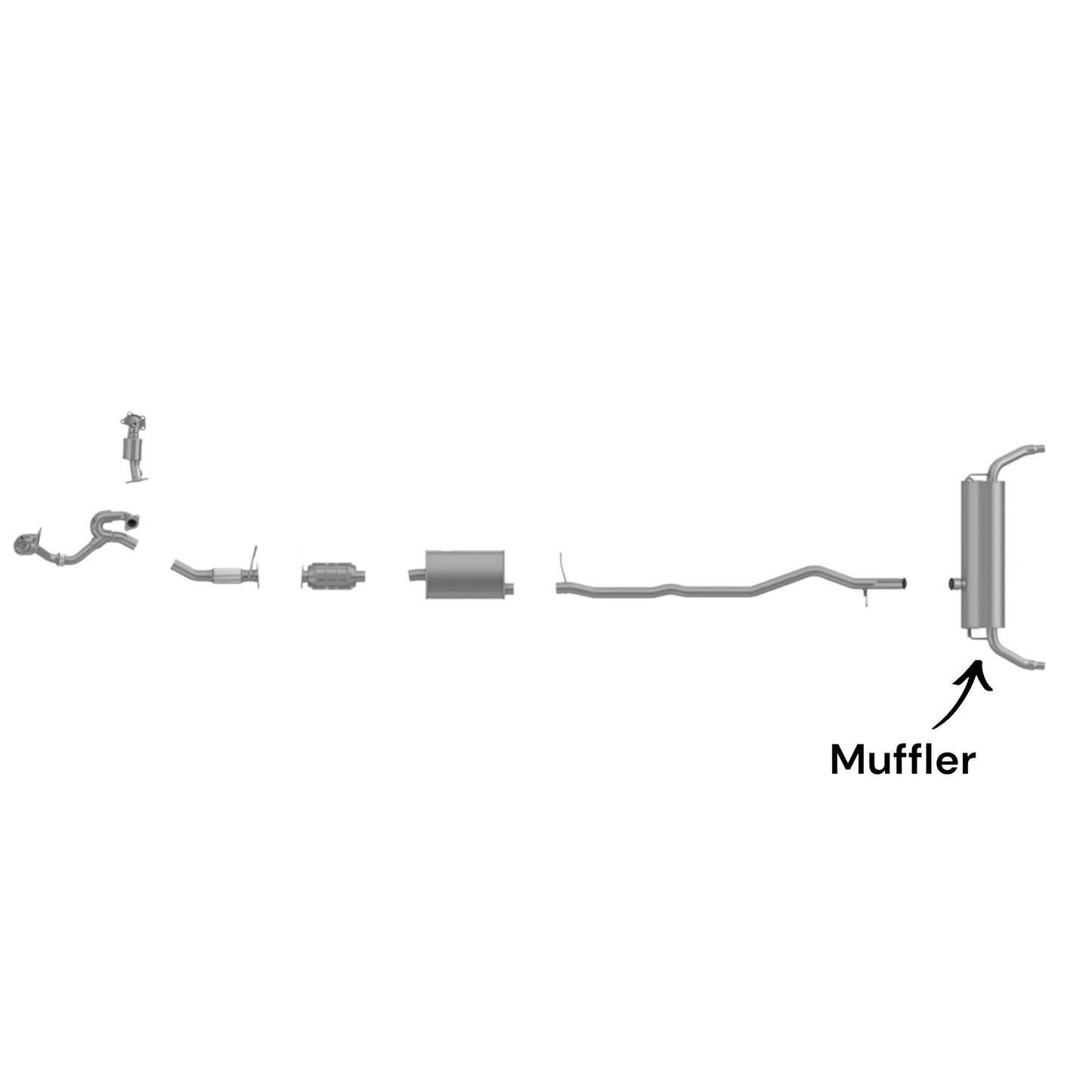 Silencieux pour Cadillac SRX 3.0L (2010-2011)