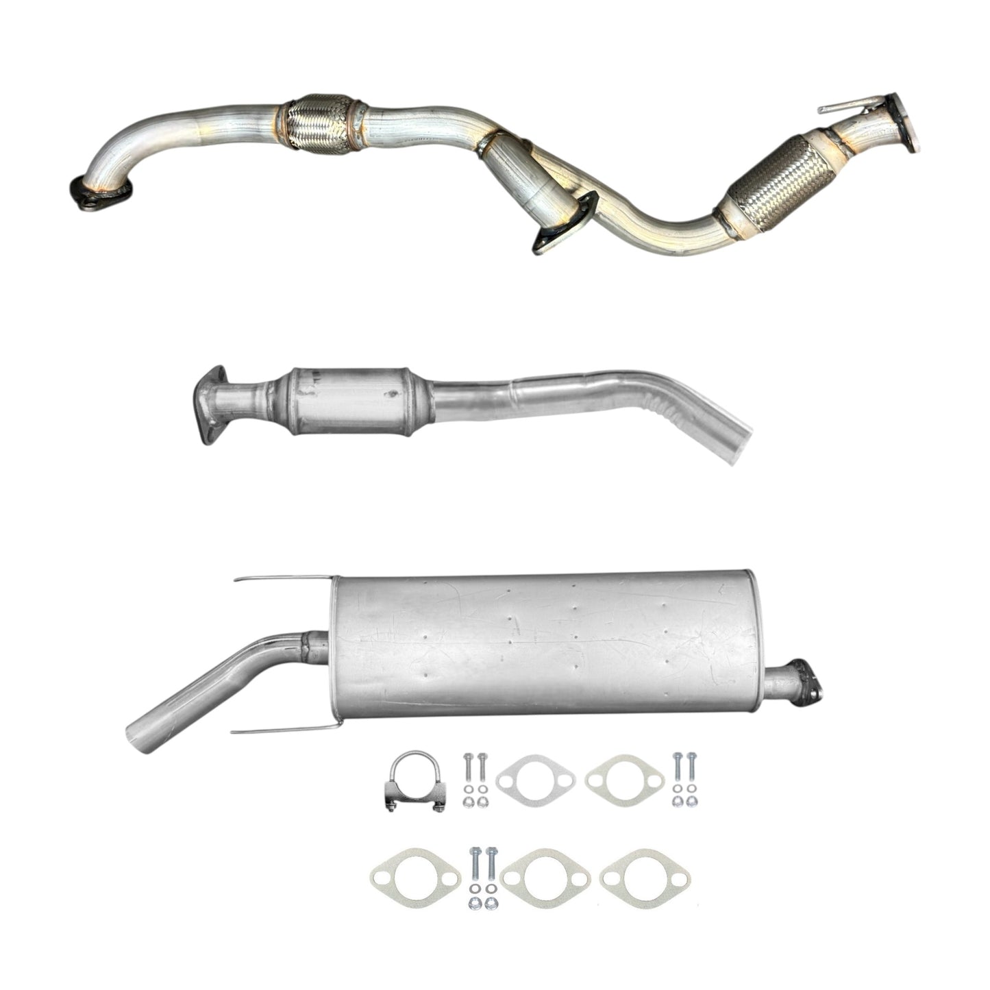 Hyundai Santa Fe 3.3L (2013-2018) (AWD) Flex Y Pipe, Catalytic Converter and Middle Muffler