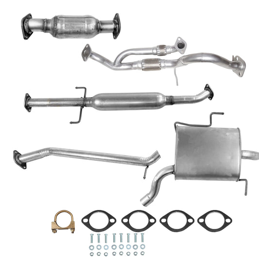 Kia Rondo 2.7L (2007-2010) Flex Pipe, Converter, Resonator and Muffler
