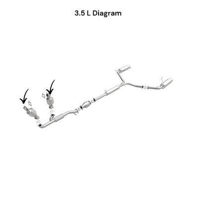 Acura MDX 3.5L (2003-2006) & 3.7L (2007-2009) Driver & Passenger Side Converters