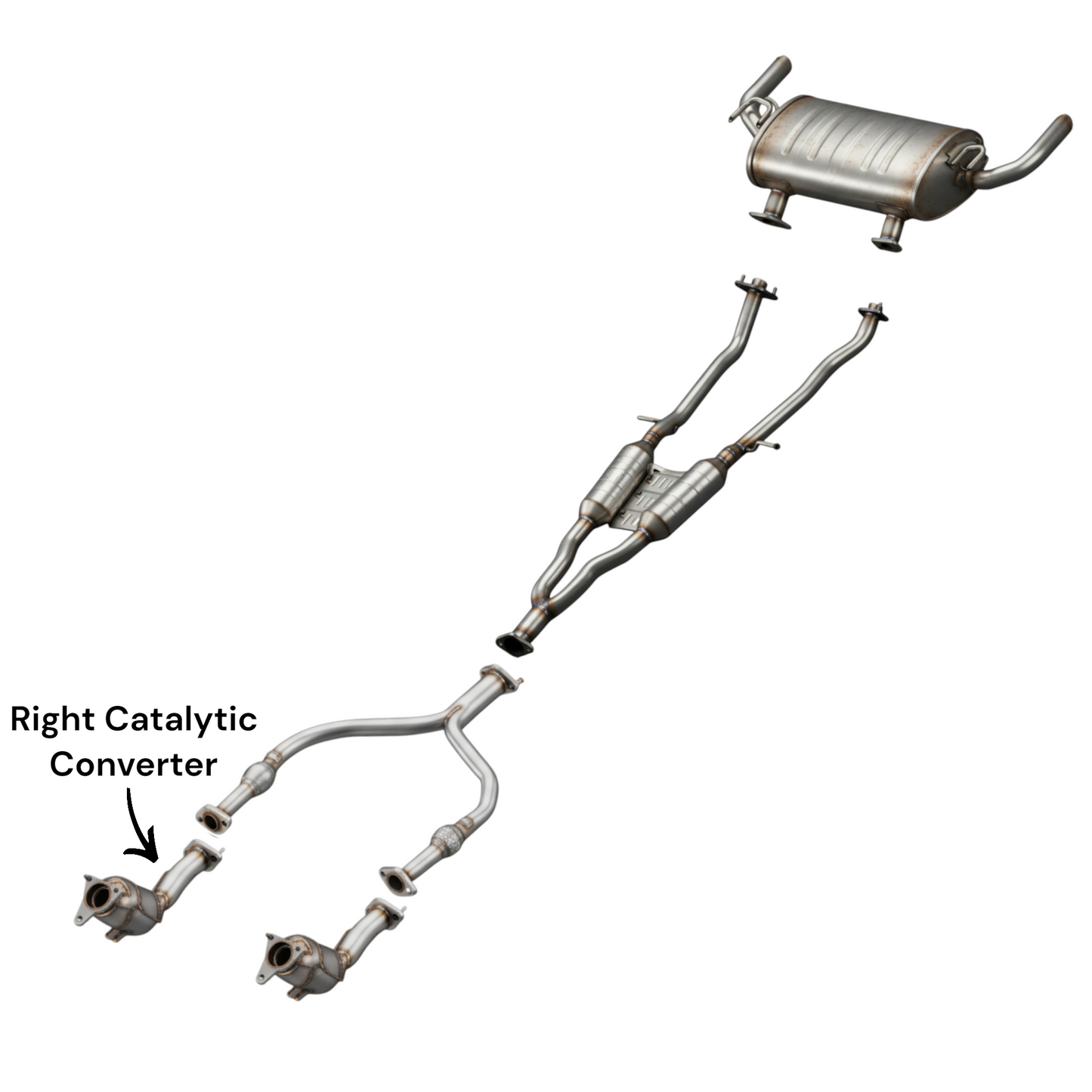 Infiniti Q50 3.0L (2016-2019) Right Side Converters