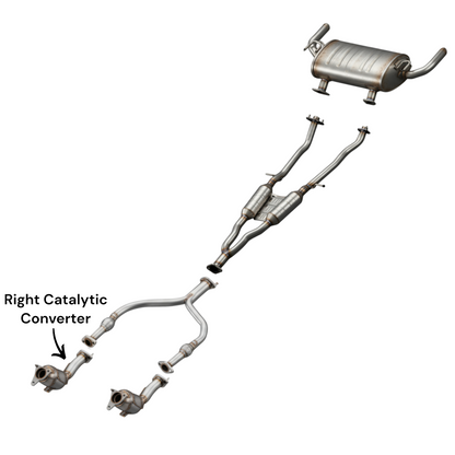 Infiniti Q60 3.0L (2017-2018) Right Side Converters