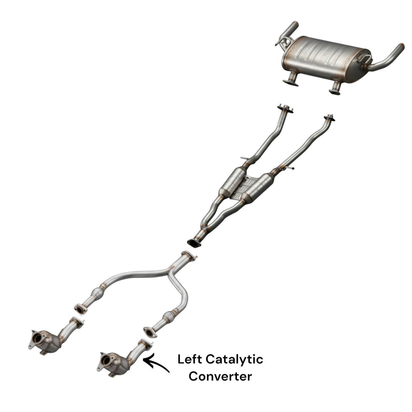 Infiniti Q50 3.0L (2016-2019) Left Side Converters