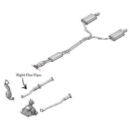 Tuyaux flexibles gauche et droit pour Ford Flex 3.5L (2010-2019) (Turbo)