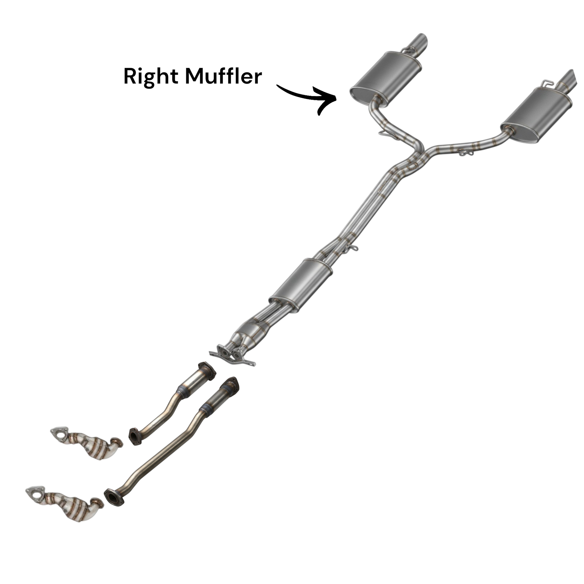 Ford Explorer 3.5L (2013-2015) (Turbo) Right Side Mufflers