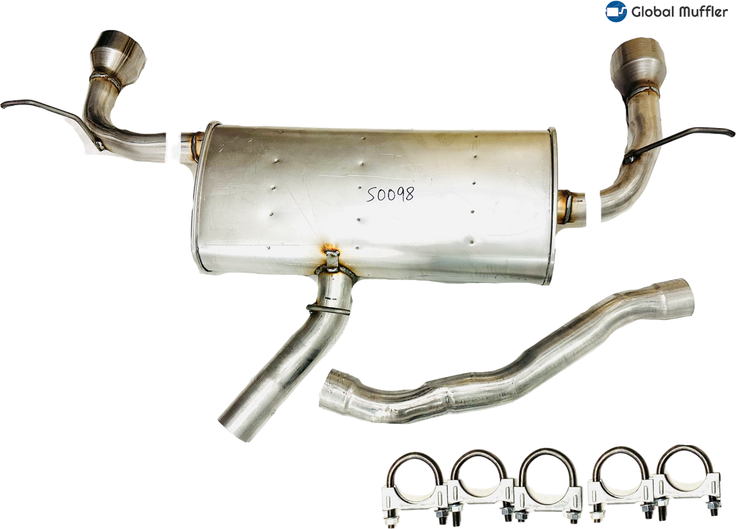 Fits: 2011-2014 Ford Edge 3.5L & 2012-2014 Ford edge 2.0L Turbo Rear Muffler