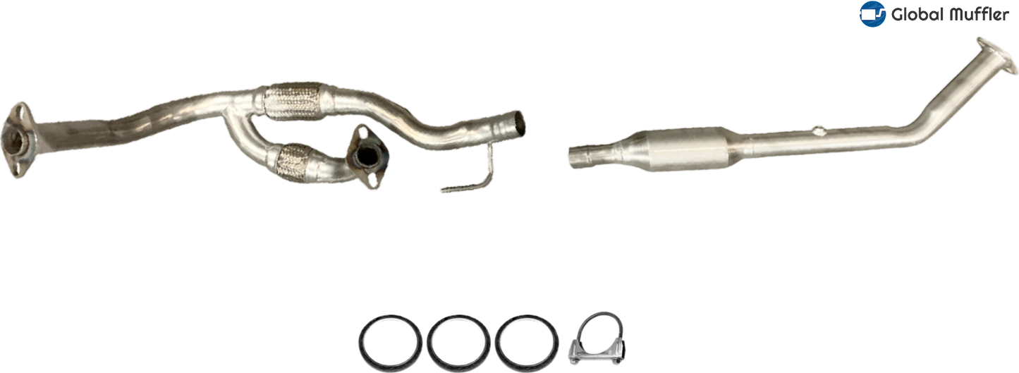 Fits: 1998 1999 2000 Toyota Sienna 3.0L V6 Flex Y Pipe with catalytic Converter.