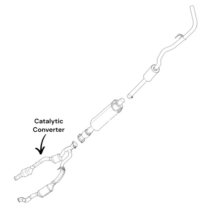 Ford Transit-350 3.5L (2020-2023) (RWD) (Non-Turbo) Catalytic Converter