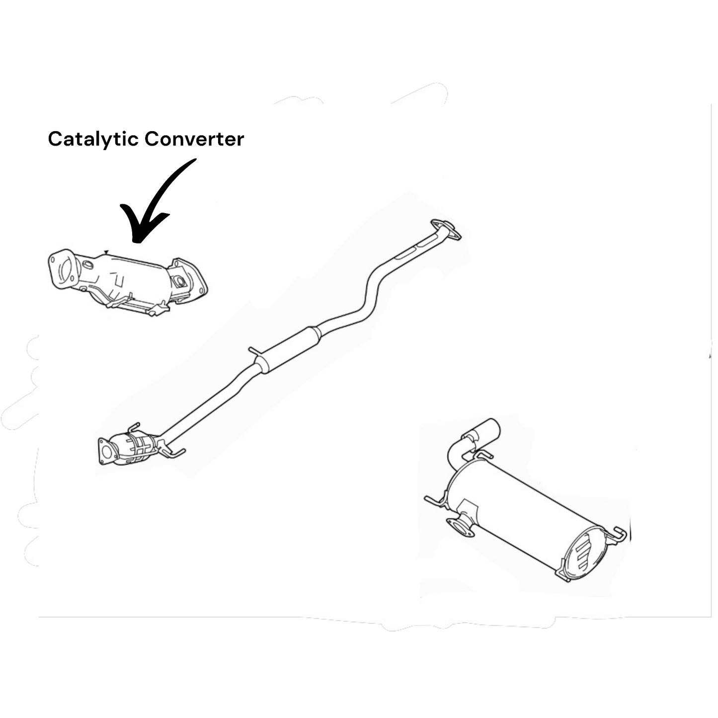 Mazda CX-7 2.5L (2010-2012) Catalytic Converter