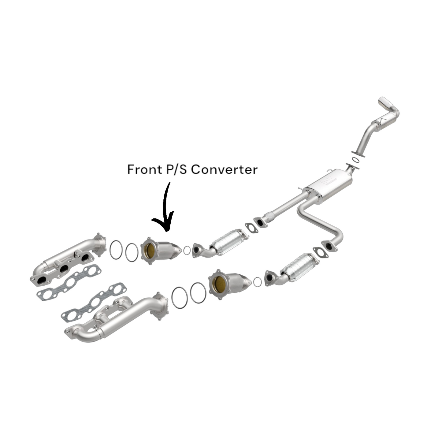 Nissan Pathfinder 3.3L(1996-2000) /3.5L(2001-2004) Passenger Side Catalytic Converter