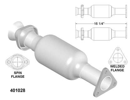 Fits 1992 To 1995 Honda Civic 1.5L & 1.6L V4 Catalytic Converter