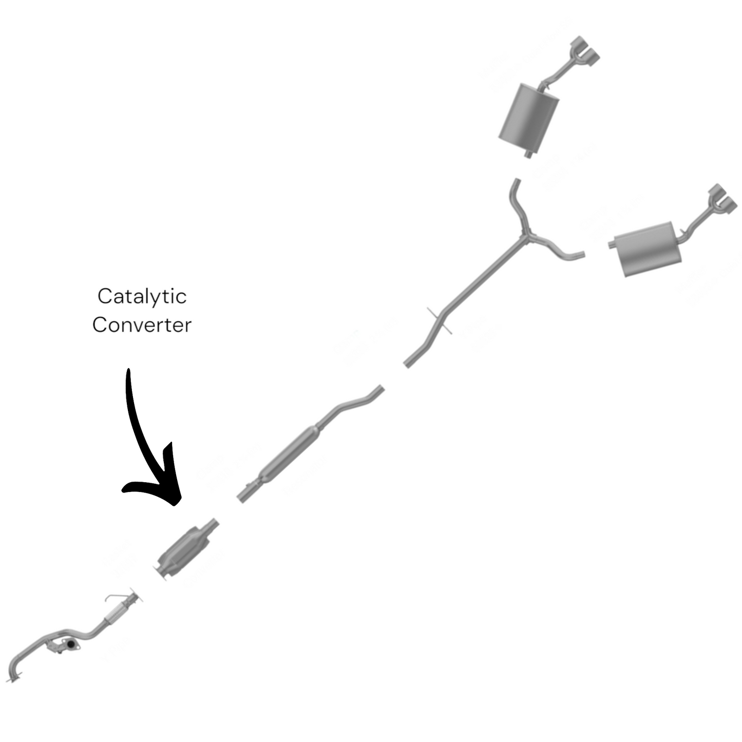 Cadillac DTS 4.6L 2006-2008 Catalytic Converter