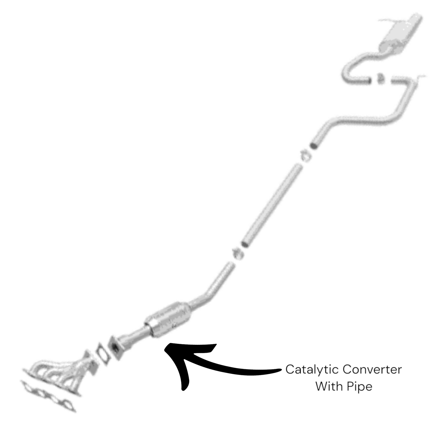 Chrysler PT Cruiser 2.4L 2001-2009 Catalytic Converter With Flex