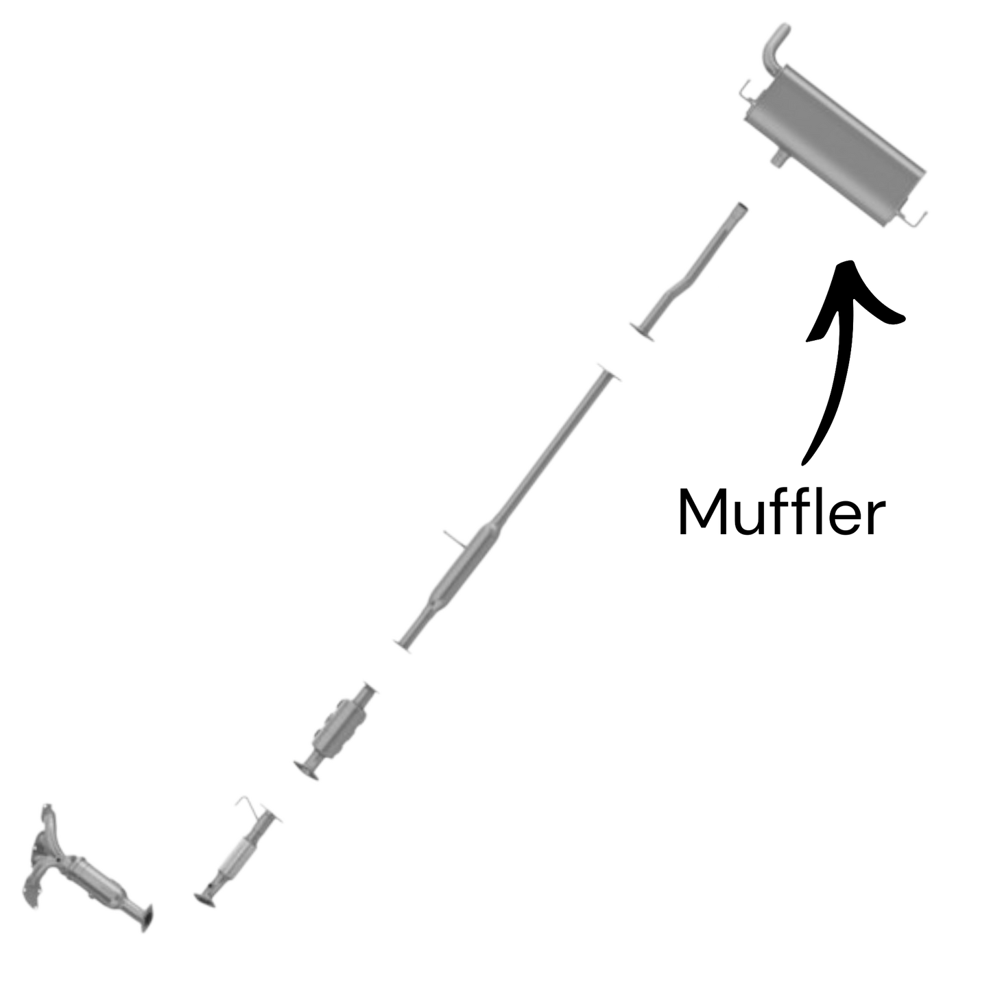 Hyundai Tucson 2.0L (2011-2013) only Muffler