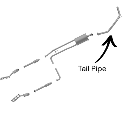 Nissan Titan 5.6L (2008-2015) (139.8" Wheelbase) Tail pipe