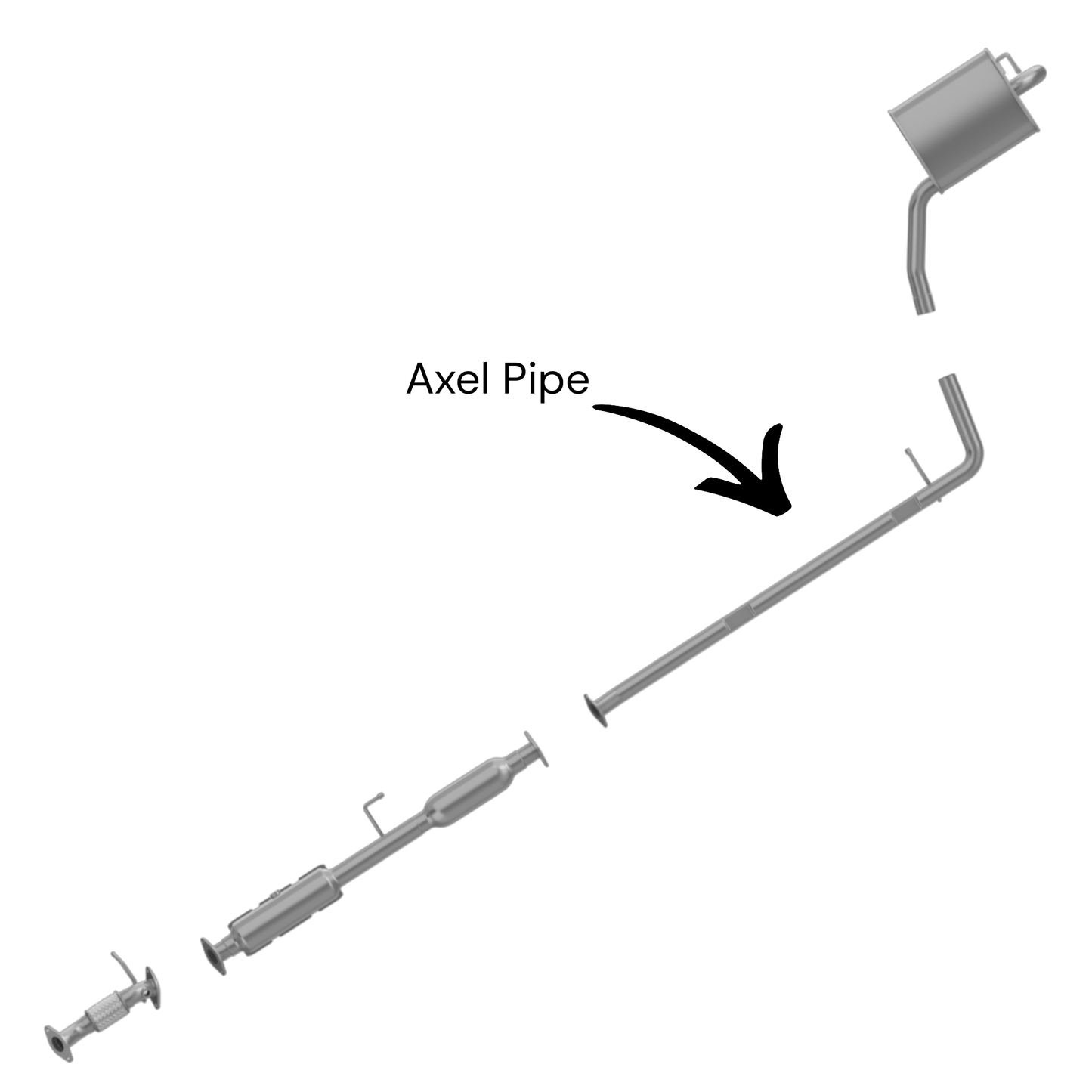Hyundai Sonata 2.4L 2011-2014 Axel pipe