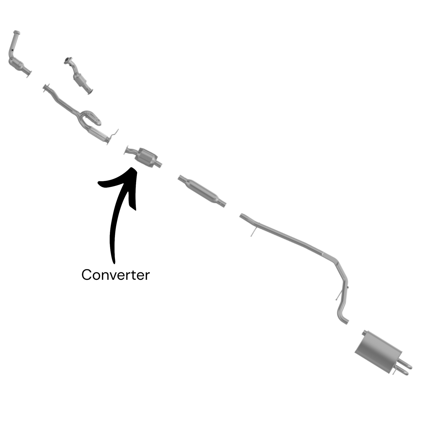 Ford Five Hundred 3.0L (2005-2007) Catalytic Converter