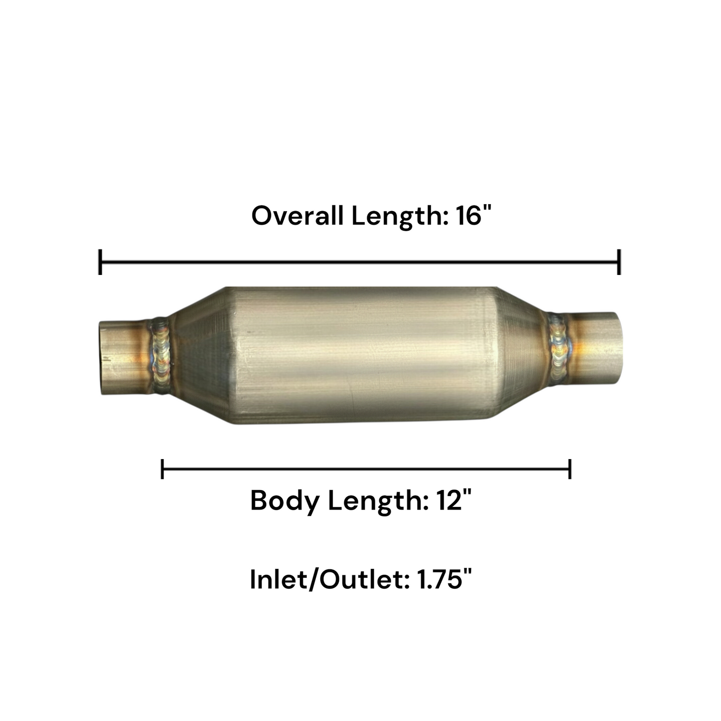 OEM Grade Federal / EPA Compliant Universal Catalytic Converter