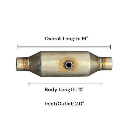 OEM Grade Federal / EPA Compliant Universal Catalytic Converter-with Oxygen Sensor