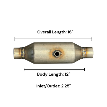 OEM Grade Federal / EPA Compliant Universal Catalytic Converter-with Oxygen Sensor