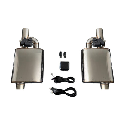 Universal Valvetronic Dual Valved Muffler Kit- with Controller