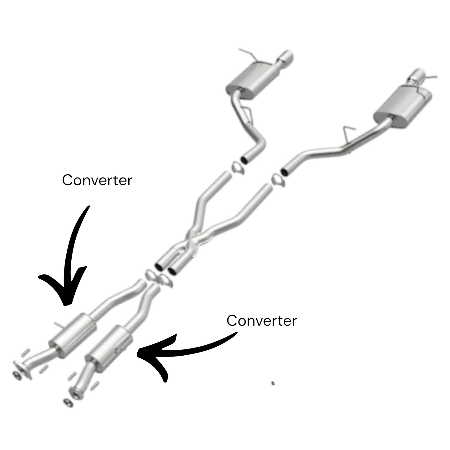 Jeep Grand Cherokee 3.6L 2011-2012 Converter set